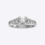 IGI Certified Lab Grown Diamond Womens Wedding Ring Round Cut 0.81 Carat - Image 5