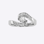 IGI Certified Lab Grown Diamond Womens Wedding Ring Round Cut 0.63 Carat - Image 5