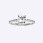 IGI Certified Lab Grown Diamond Womens Wedding Ring Princess Cut 1.36 Carat - Image 5