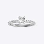 IGI Certified Lab Grown Diamond Womens Wedding Ring Princess Cut 1.07 Carat - Image 9