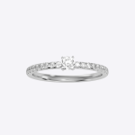 Round Cut 0.53 Carat IGI Certified Lab Grown Diamond Women’s Wedding Ring - Image 5