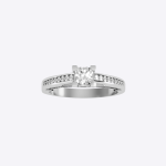 Radiant Cut 0.83 Carat  IGI Certified Lab Grown Diamond Women's Wedding Ring - Image 6