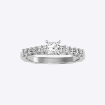 IGI Certified Lab Grown Diamond Womens Wedding Ring Princess Cut 0.84 Carat - Image 3
