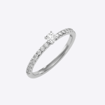 Round Cut 0.41 Carat IGI Certified Lab Grown Diamond Women’s Wedding Ring - Image 6