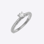 Round Cut 1.11 Carat  IGI Certified Lab Grown Diamond Women's Wedding Ring - Image 4