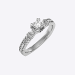 IGI Certified Lab Grown Diamond Womens Wedding Ring Round Cut 1.01 Carat - Image 7