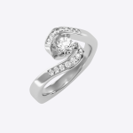 IGI Certified Lab Grown Diamond Womens Wedding Ring Round Cut 0.63 Carat - Image 7
