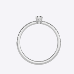 Round Cut 0.41 Carat IGI Certified Lab Grown Diamond Women’s Wedding Ring - Image 7