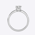 Round Cut 1.02 Carat  IGI Certified Lab Grown Diamond Women's Wedding Ring - Image 3