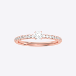 Round Cut 0.53 Carat IGI Certified Lab Grown Diamond Women’s Wedding Ring - Image 9