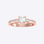 Radiant Cut 0.83 Carat  IGI Certified Lab Grown Diamond Women's Wedding Ring - Image 9