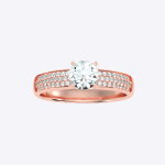 Round Cut 1.02 Carat  IGI Certified Lab Grown Diamond Women's Wedding Ring - Image 5