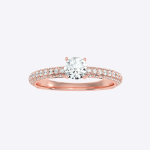 Round Cut 1.11 Carat  IGI Certified Lab Grown Diamond Women's Wedding Ring - Image 5
