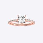 IGI Certified Lab Grown Diamond Womens Wedding Ring Princess Cut 1.36 Carat - Image 9