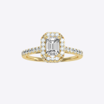 IGI Certified Lab Grown Diamond Womens Wedding Ring Emerald  Cut 1.44 Carat