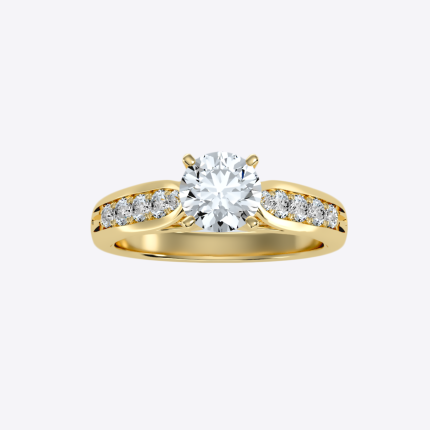 IGI Certified Lab Grown Diamond Womens Wedding Ring Round Cut 1.02 Carat