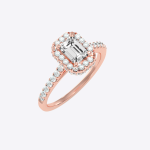 IGI Certified Lab Grown Diamond Womens Wedding Ring Emerald  Cut 1.44 Carat - Image 11