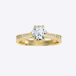 IGI Certified Lab Grown Diamond Womens Wedding Ring Round Cut 1.33 Carat