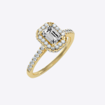 IGI Certified Lab Grown Diamond Womens Wedding Ring Emerald  Cut 1.44 Carat - Image 4