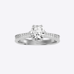 IGI Certified Lab Grown Diamond Womens Wedding Ring Round Cut 1.33 Carat - Image 5