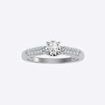 Round Cut 1.09 Carat IGI Certified Lab Grown Diamond Women’s Wedding Ring - Image 5