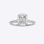 IGI Certified Lab Grown Diamond Womens Wedding Ring Emerald  Cut 1.44 Carat - Image 5