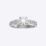 IGI Certified Lab Grown Diamond Womens Wedding Ring Round Cut 1.02 Carat - Image 5
