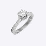 IGI Certified Lab Grown Diamond Womens Wedding Ring Round Cut 1.33 Carat - Image 7