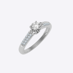 Round Cut 1.09 Carat IGI Certified Lab Grown Diamond Women’s Wedding Ring - Image 6