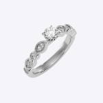 IGI Certified Lab Grown Diamond Womens Wedding Ring Round Cut 0.67 Carat - Image 7