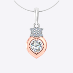 Classy Diamond Pendant Lab Grown Diamond Gold