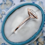 Elegant Halo Lab Grown Diamond Gold Ring - Image 2