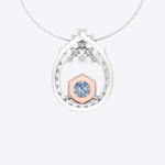 Stunning Lab Grown Diamond Gold Pendant - Image 4