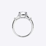 Women Emerald Cut Lab Grown Diamond IGI GIA Certified Ring - Image 3