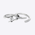 Classic Round Lab Grown Diamond Band Set - Image 2