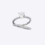 1.50 Carat Round Lab Grown Diamond Gold Band Set - Image 3