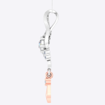 Women Diamond Pendant Round Cut Lab Grown Diamond Two tone Gold - Image 4