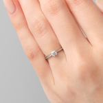 Engagement Gold Ring Round Cut 0.50 Carat IGI GIA Lab Grown Diamond - Image 8