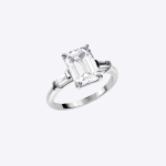 Women Emerald Cut Lab Grown Diamond IGI GIA Certified Ring - Image 5
