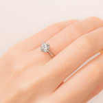 Engagement Gold Ring Round Cut 0.50 Carat IGI GIA Lab Grown Diamond - Image 7