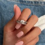 1.30 Carat Round Lab Grown Diamond Band Set - Image 4