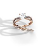Solitaire with Accents Lab Grown Diamond Band Set - Image 5