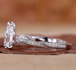 Solitaire with Accents Lab Grown Diamond Gold Ring - Image 2