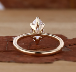 Marquise Cut Lab Grown Diamond Gold Ring - Image 4