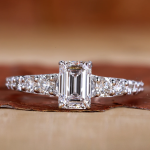 Emerald Cut Lab Grown Diamond IGI GIA Certified Ring