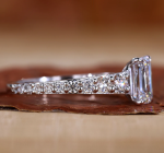 Emerald Cut Lab Grown Diamond IGI GIA Certified Ring - Image 3