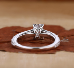 Emerald Cut Lab Grown Diamond IGI GIA Certified Ring - Image 4