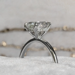 Oval Cut Halo Lab Grown Diamond Gold Ring