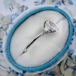 Engagement Oval Cut Lab Grown Diamond Gold Ring - Image 2