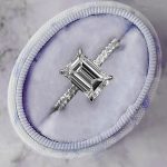 Emerald Cut Engagement Lab Grown Diamond Ring